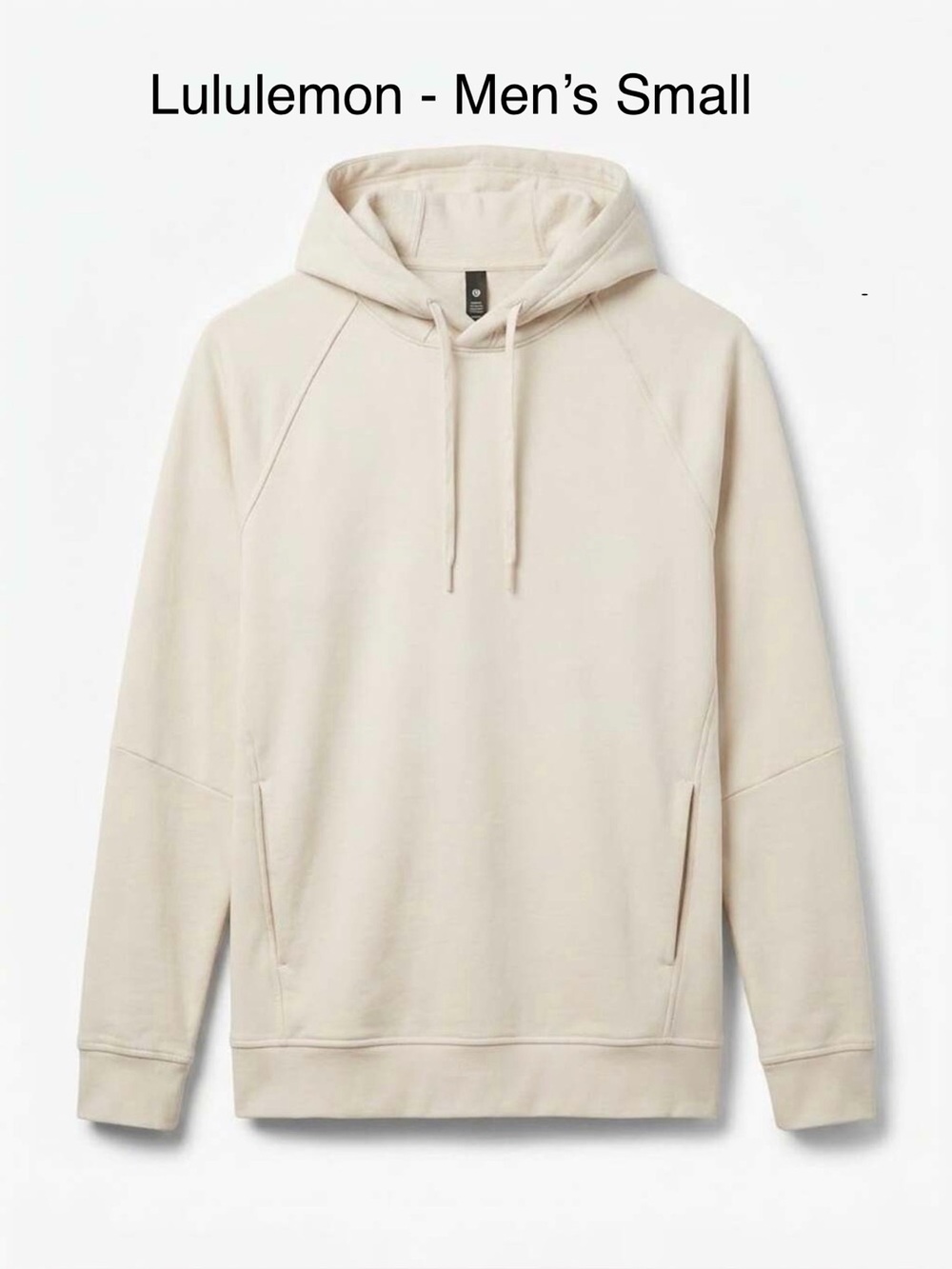 Lululemon Mens City Sweat Pullover Hoodie Size S Bone White